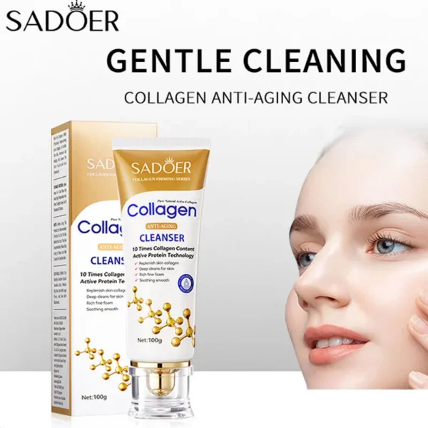 SADOER Collagen Anti-wrinkle Firming Fine Lines Gentle Cleanser - Image 5