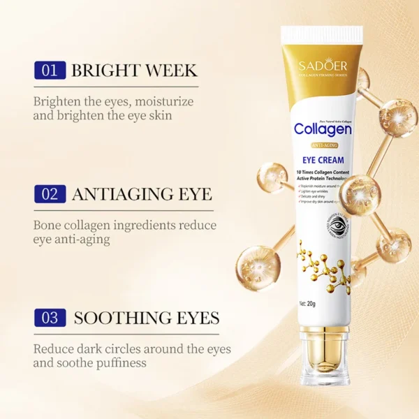 SADOER Collagen Anti-aging, Dark Circles Eye Cream - Image 4
