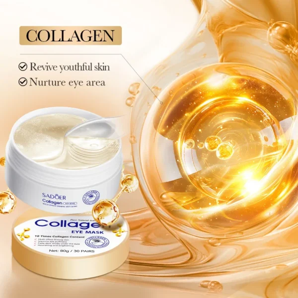 SADOER Collagen Eye Mask, Face Cream, Facial Serum Set - Image 5