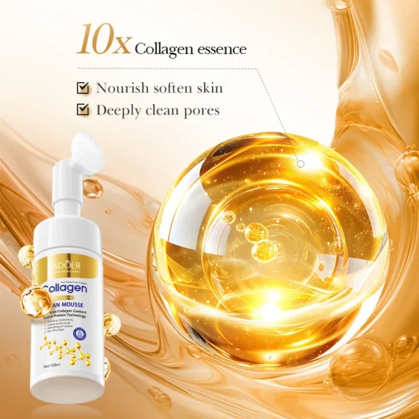 SADOER Collagen Facial Mousse Deep Cleanser Oil Control - Image 3