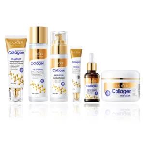 Collagen Facial Skin Care Set, 6Pcs for Firming, Smooth, Hydration