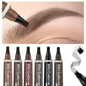 6 Colors 1pc Eyebrow Pen Waterproof