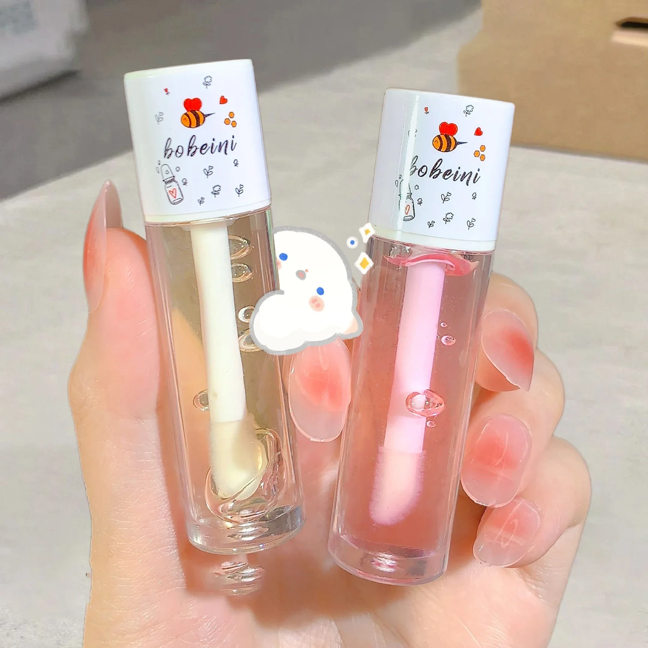 Peach Honey Lip Oil Plump Moisturizing Non-sticky-hydrating Gloss