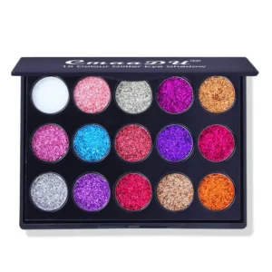 15 Colours Gold Scallion Powder Diamond Glitter Eyeshadow Tray
